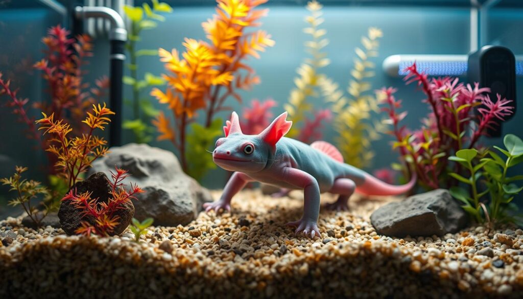 Axolotl Aquarium Technik