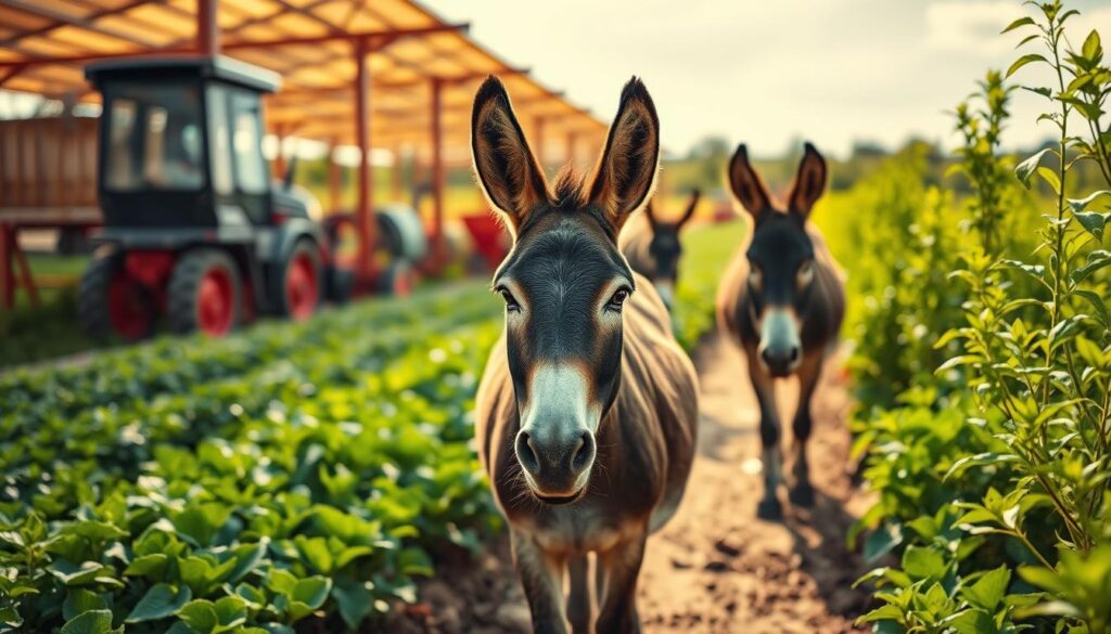 Esel in der modernen Landwirtschaft