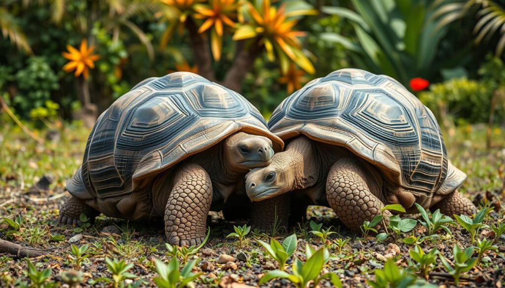 Galapagos-Schildkröten Fortpflanzung