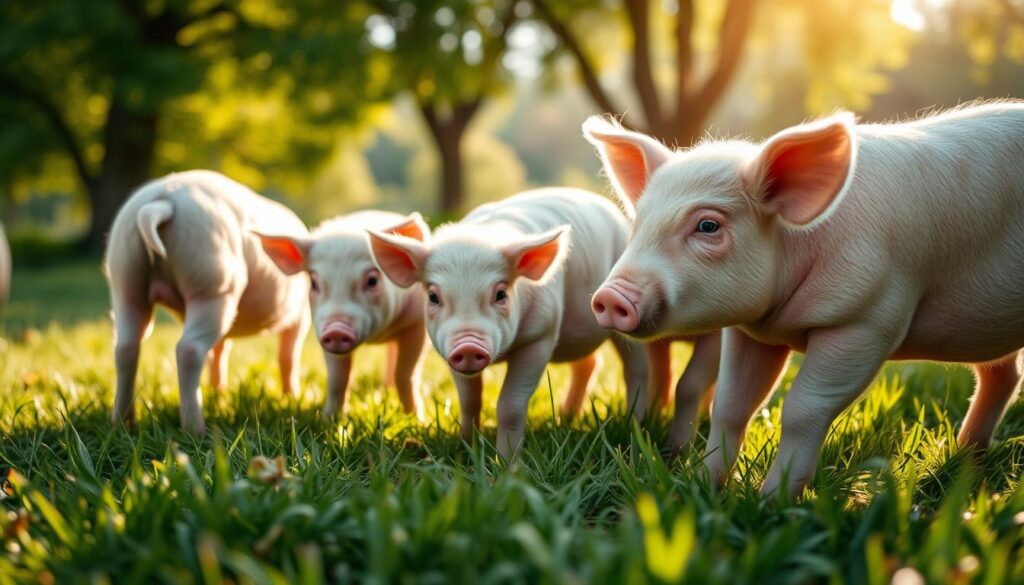 Wollschweine Haltung Interaktion