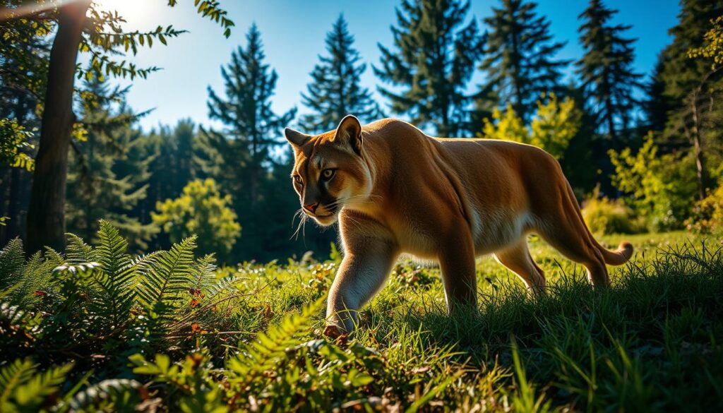Puma in deutschem Wildpark