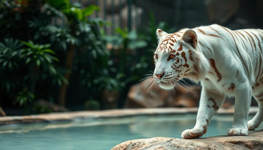 Albino Tiere im Zoo